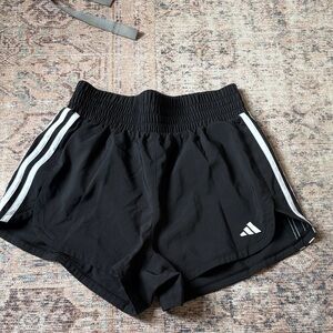 Adidas Women's Black and White Athletic Shorts